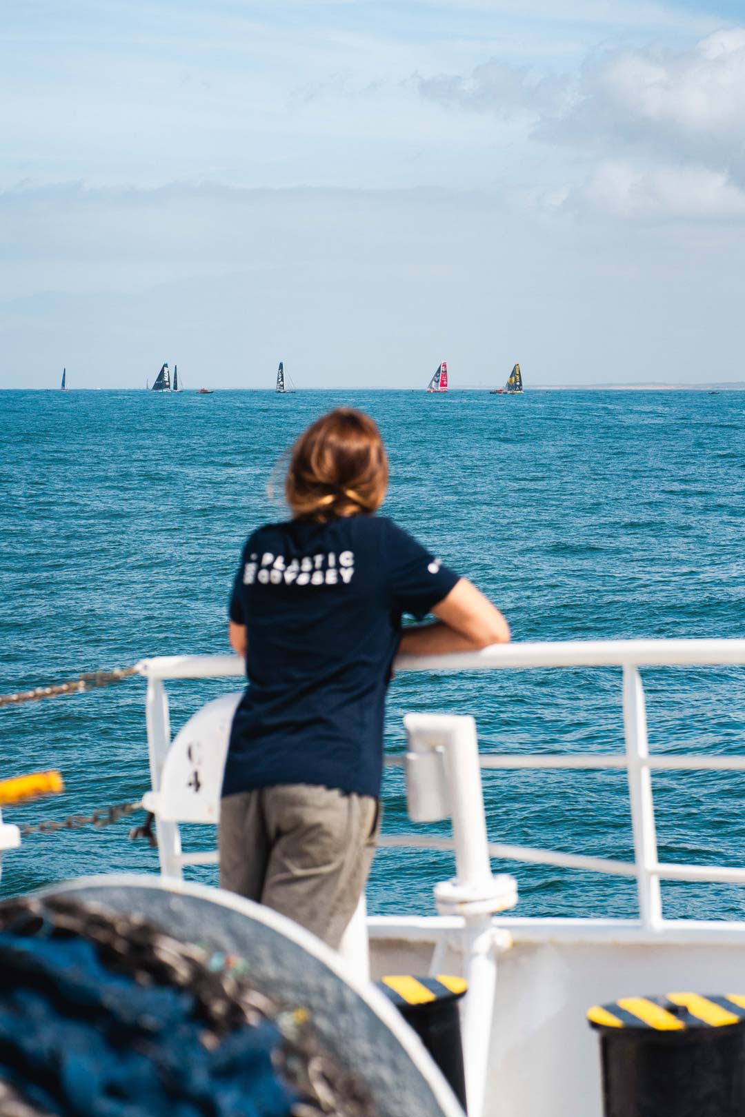 Le navire Plastic Odyssey en mer