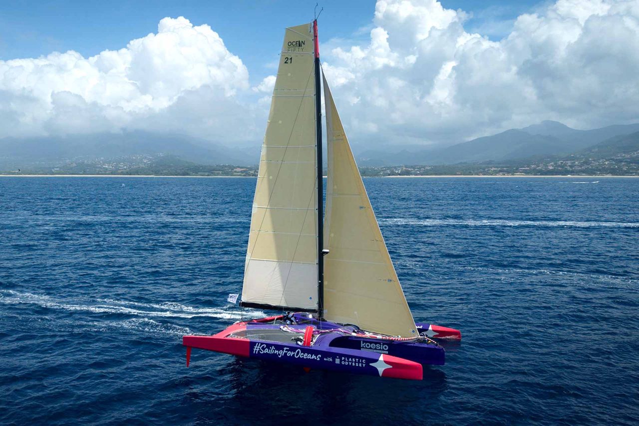Multicoque Ocean Fifty d'Erwan Le Roux