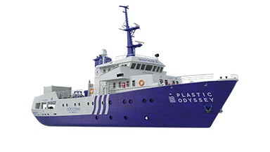 Plastic Odyssey's vessel